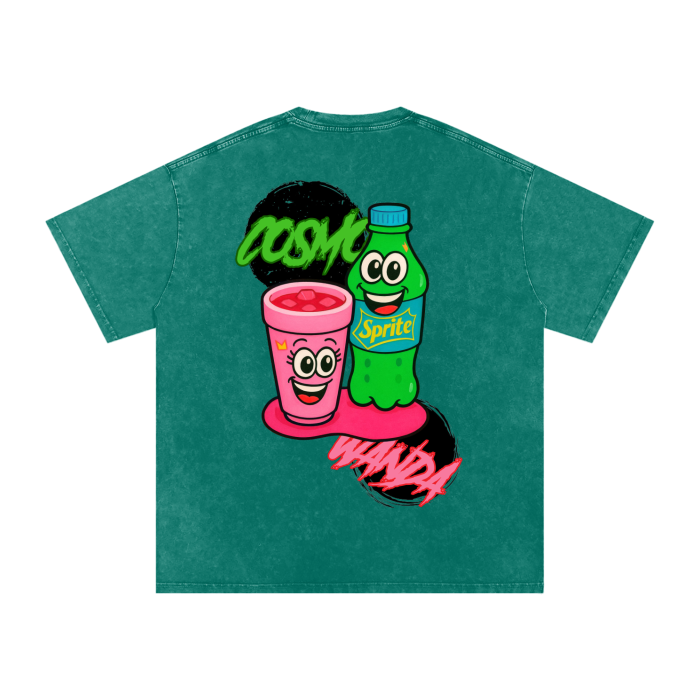 "Cosmo x Wanda" | Acid Wash Oversize T-Shirt