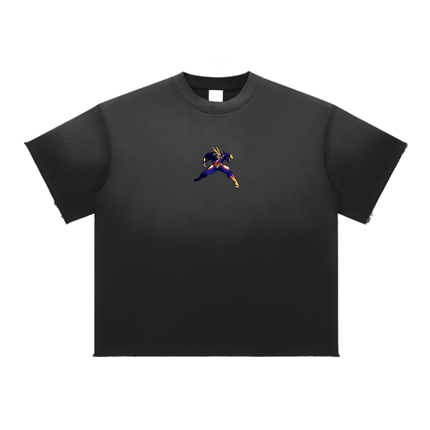 "All Might x Smash!" | Sun Fade Raw Edge T-Shirt