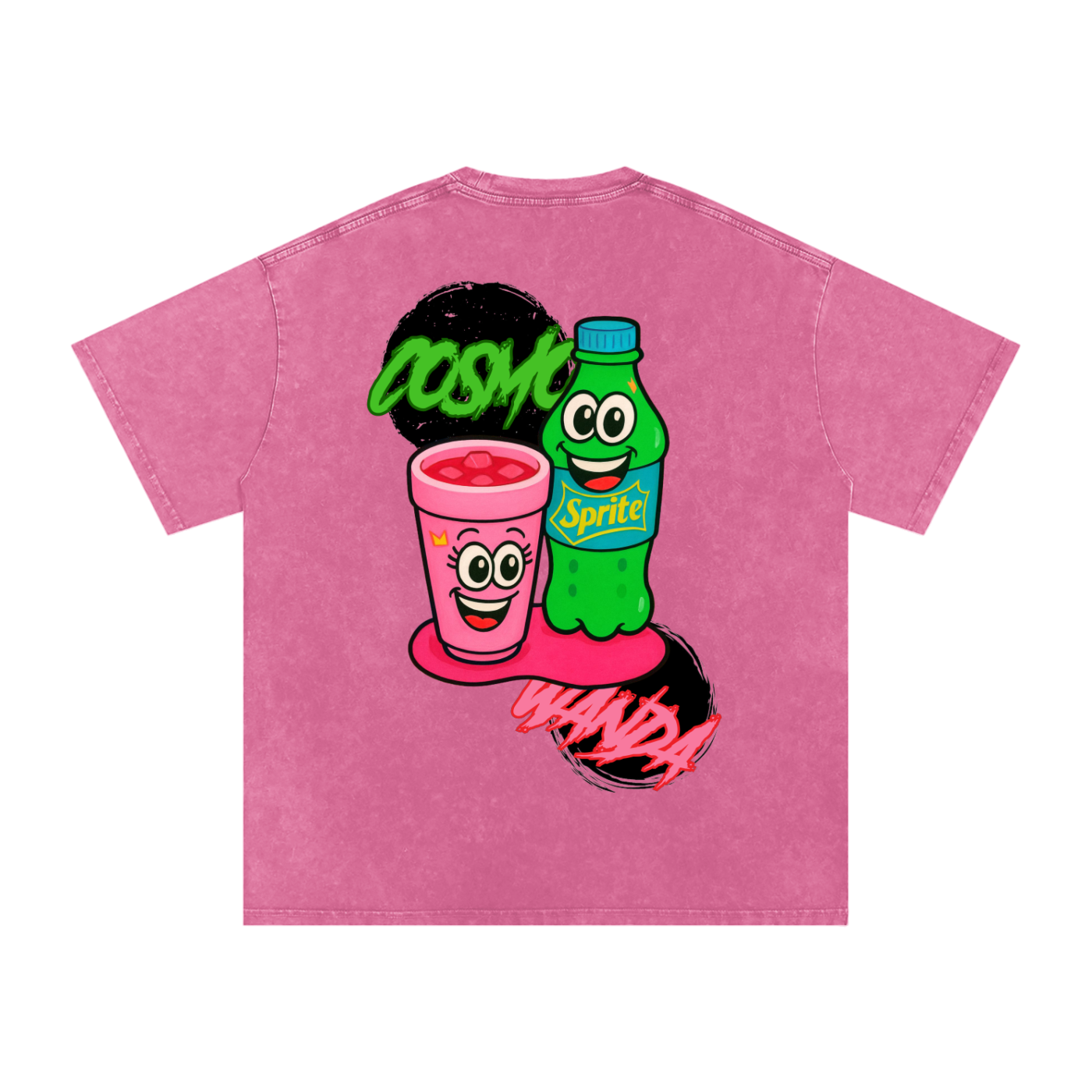 "Cosmo x Wanda" | Acid Wash Oversize T-Shirt