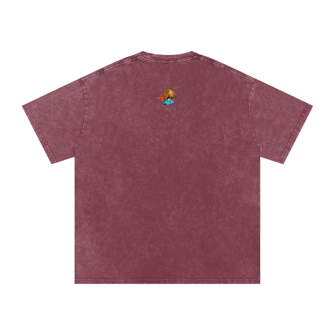 “Kid Buu x Candy Beam” (white trim) | Snow Washed Oversized Cotton T-Shirt