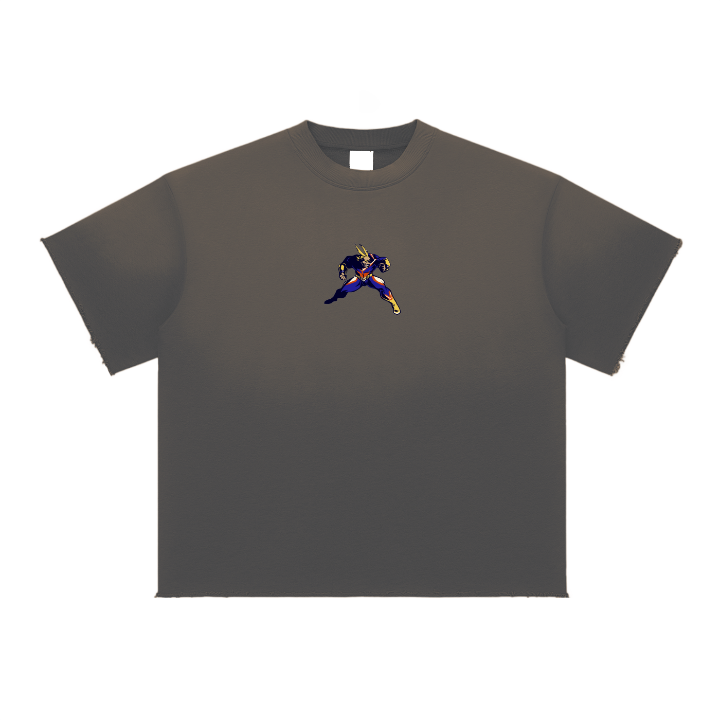 "All Might x Smash!" | Sun Fade Raw Edge T-Shirt