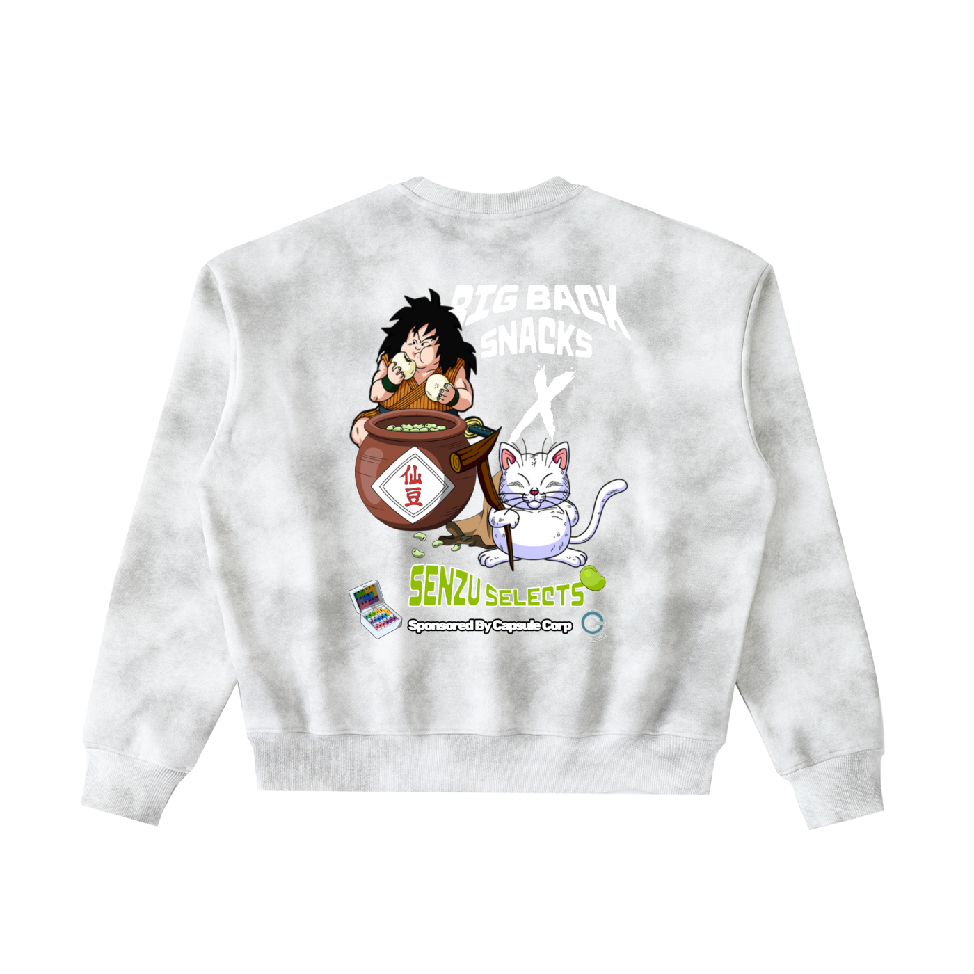 "Big Back Snacks x DBZ" | Boxy Fleeced Sweatshirt