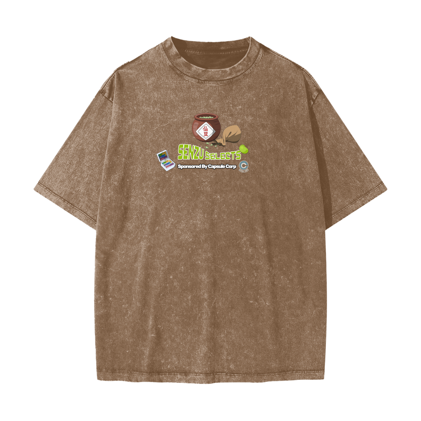 "Big Back Snacks x Senzu Selects" | Snow Washed T-Shirt