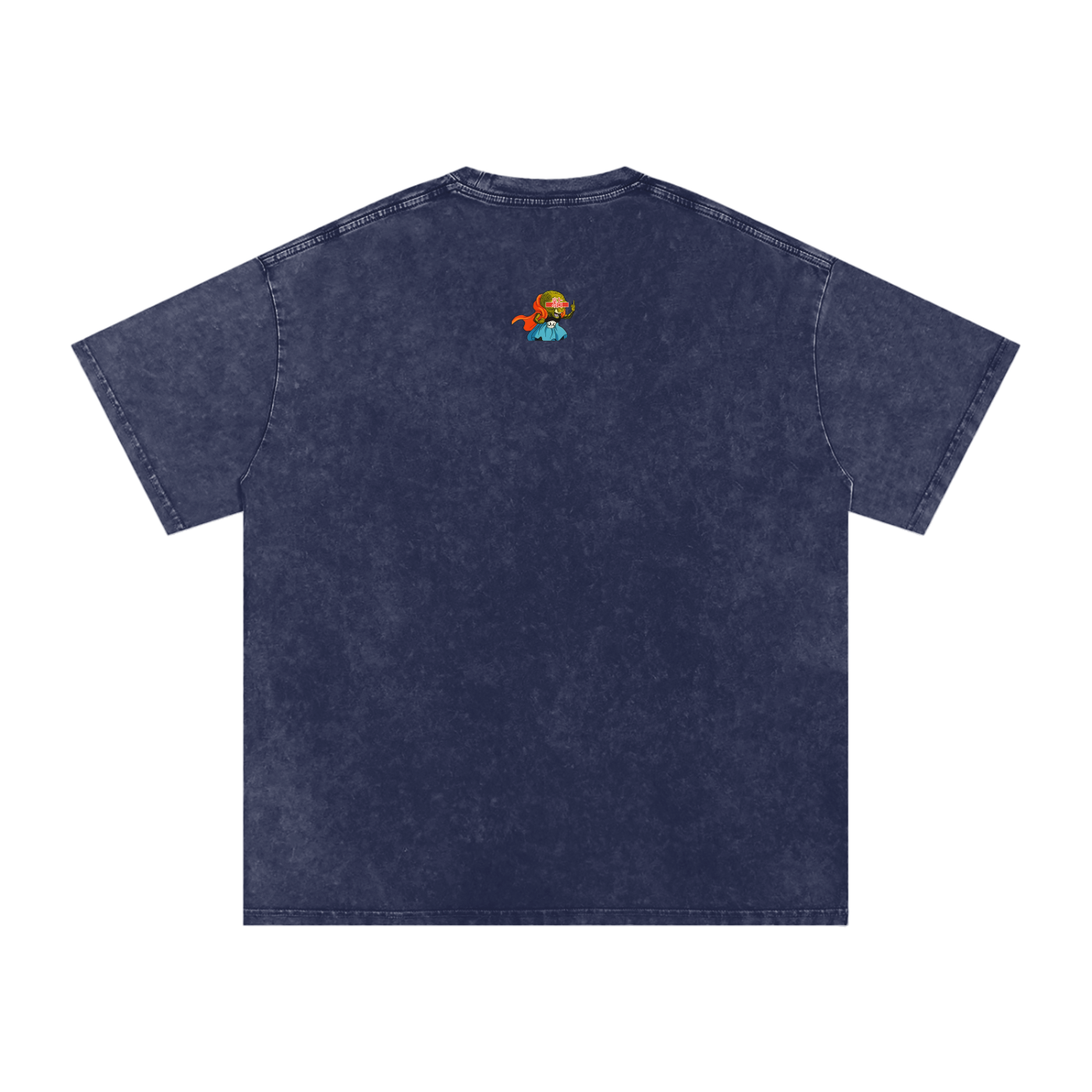 “Kid Buu x Candy Beam” (white trim) | Snow Washed Oversized Cotton T-Shirt