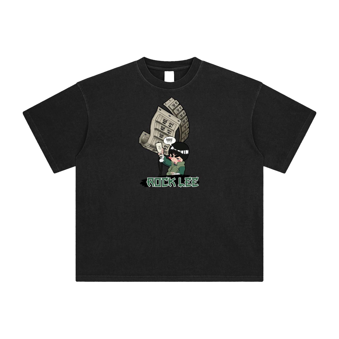 "Drunken Fist Rock Lee" | Enzyme Washed T-Shirt