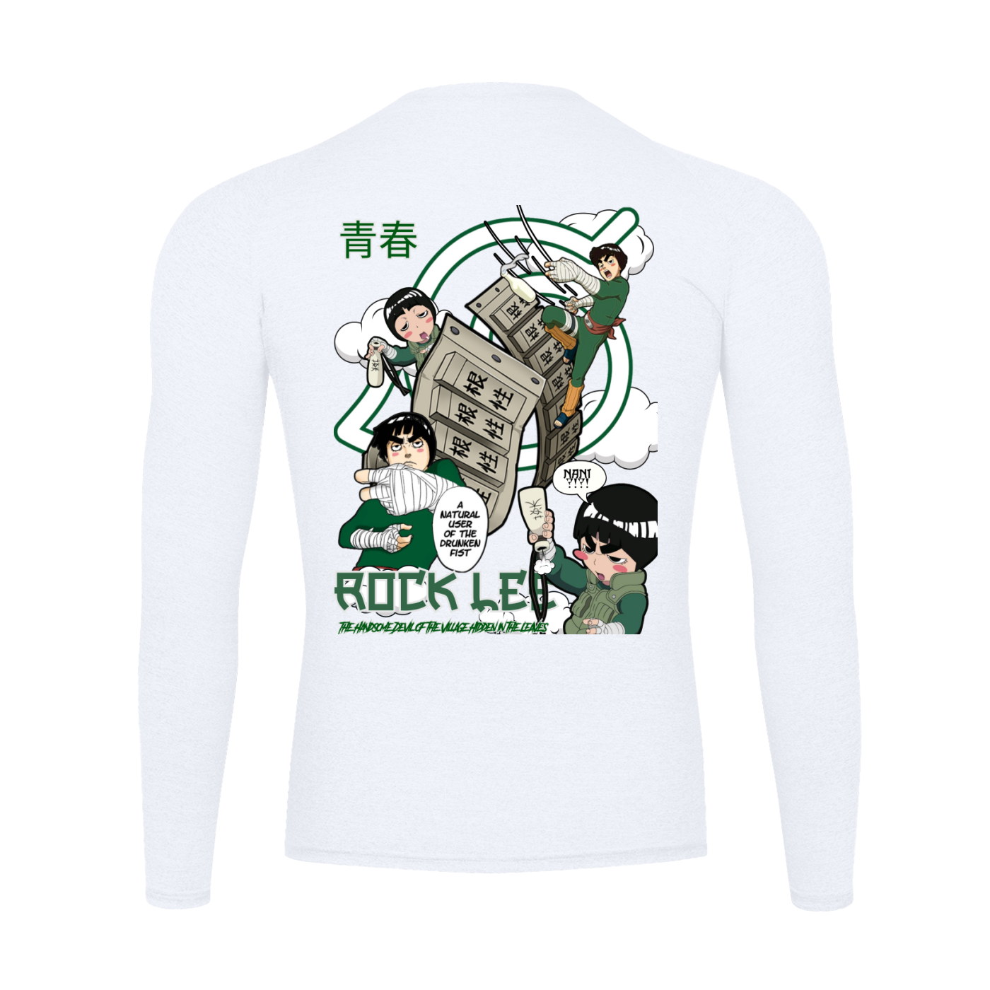 "Rock Lee x Drunken Fist" | Long Sleeve Gym T-Shirt