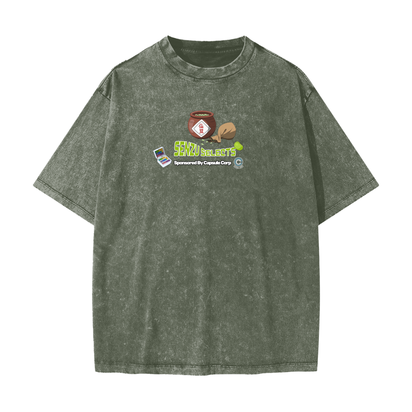 "Big Back Snacks x Senzu Selects" | Snow Washed T-Shirt