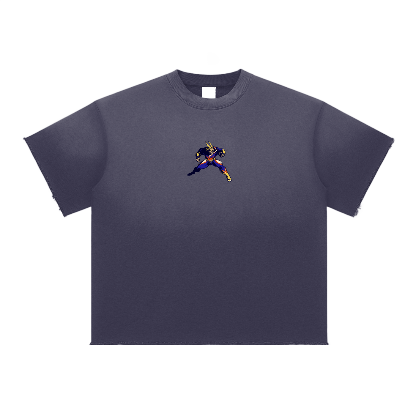 "All Might x Smash!" | Sun Fade Raw Edge T-Shirt