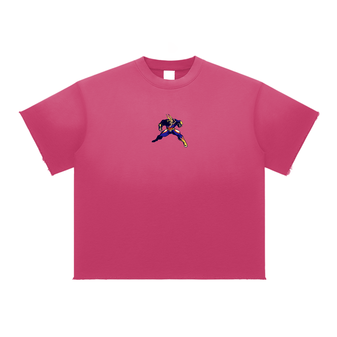 "All Might x Smash!" | Sun Fade Raw Edge T-Shirt