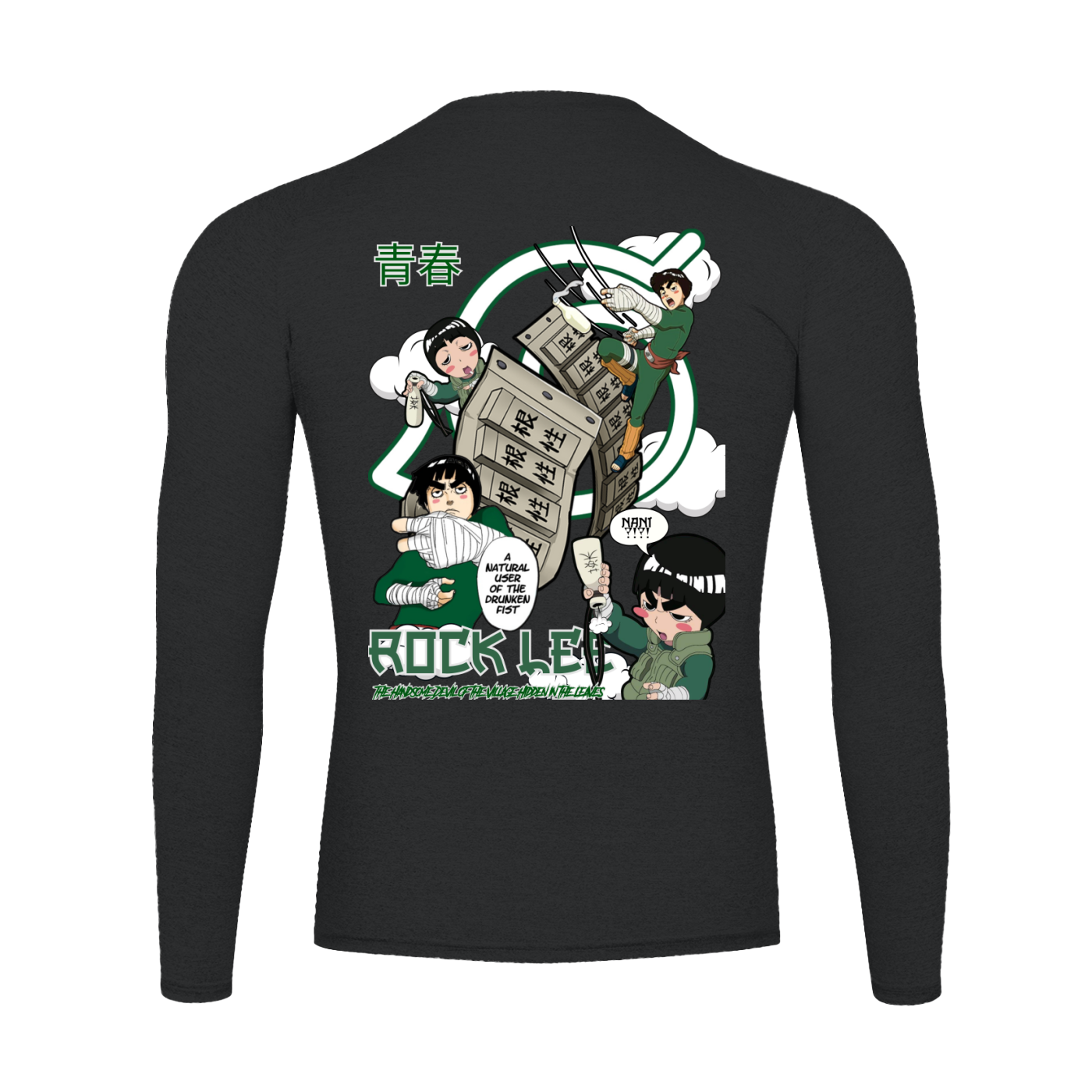 "Rock Lee x Drunken Fist" | Long Sleeve Gym T-Shirt