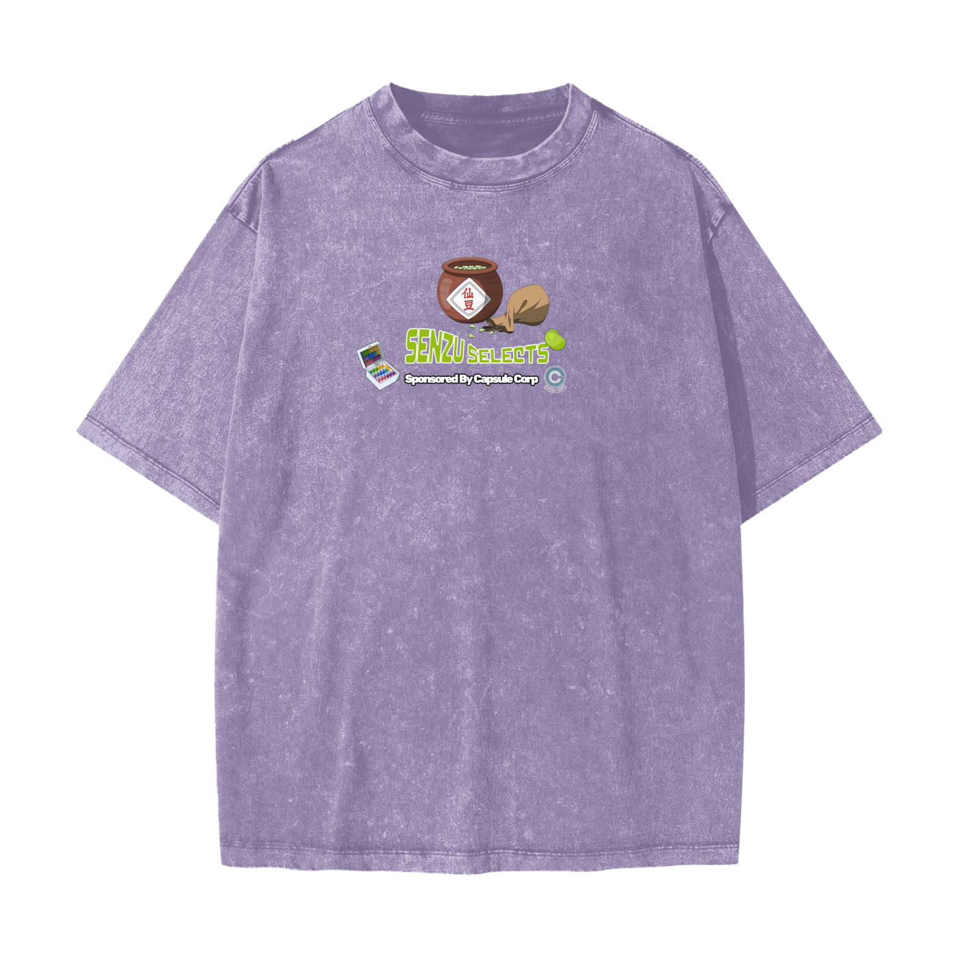 "Big Back Snacks x Senzu Selects" | Snow Washed T-Shirt