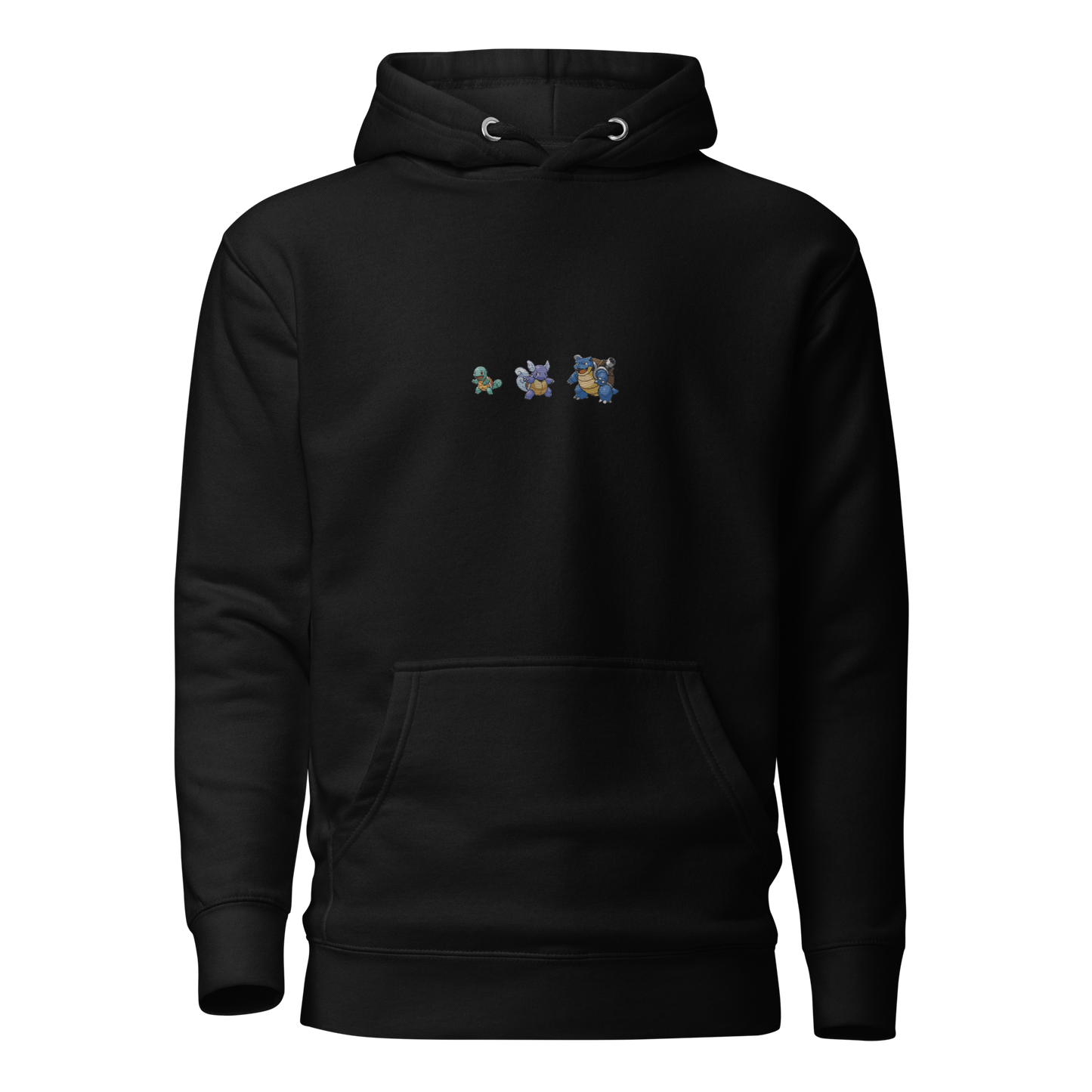 "Squirtle x Evolution" (Embroidered) | Unisex Hoodie