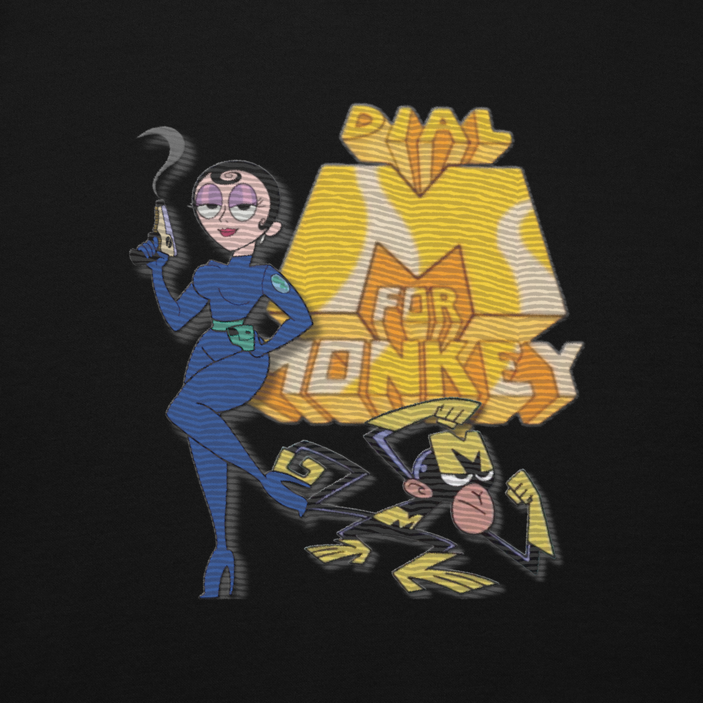 "M For Monkey" (Embroidered) | Unisex Hoodie