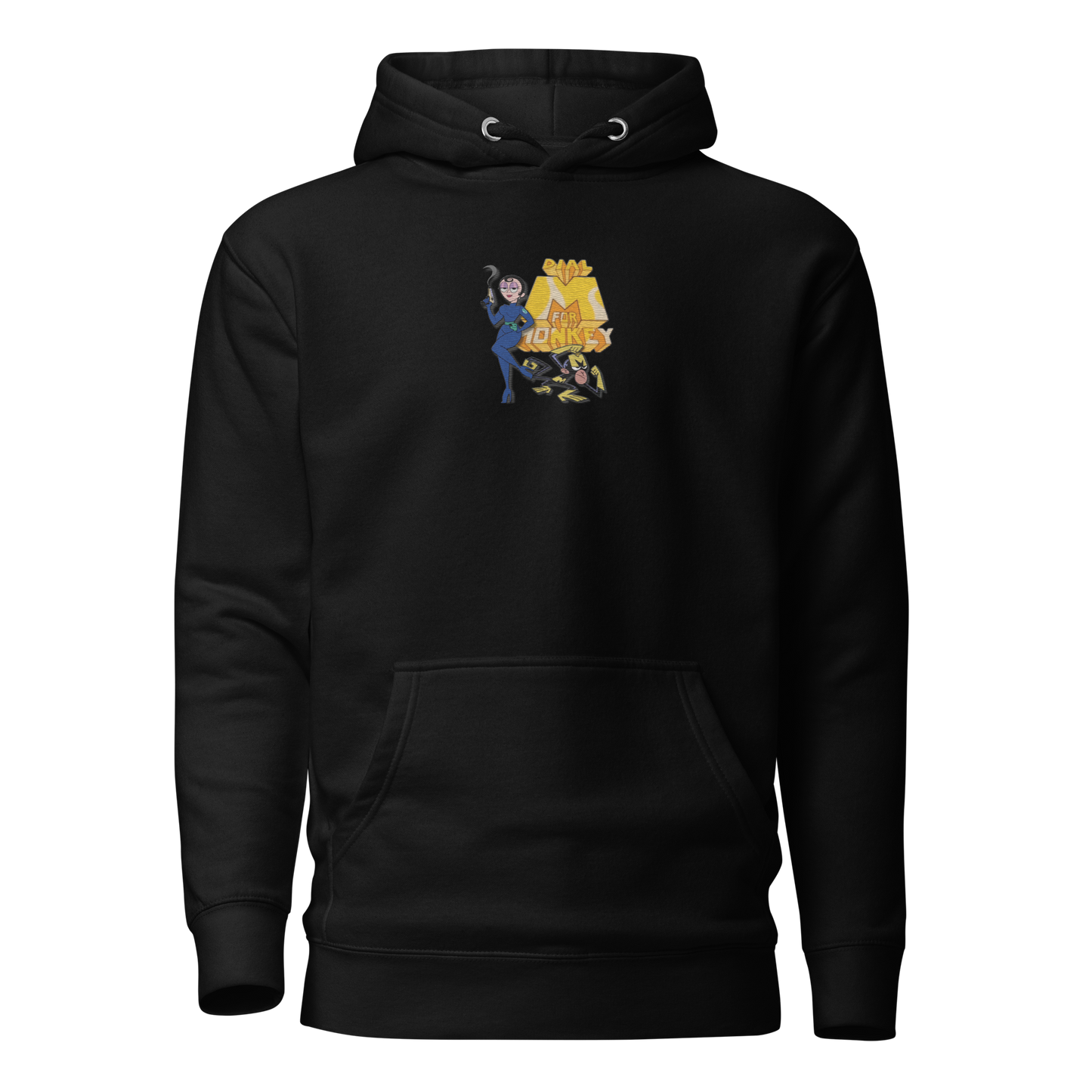 "M For Monkey" (Embroidered) | Unisex Hoodie