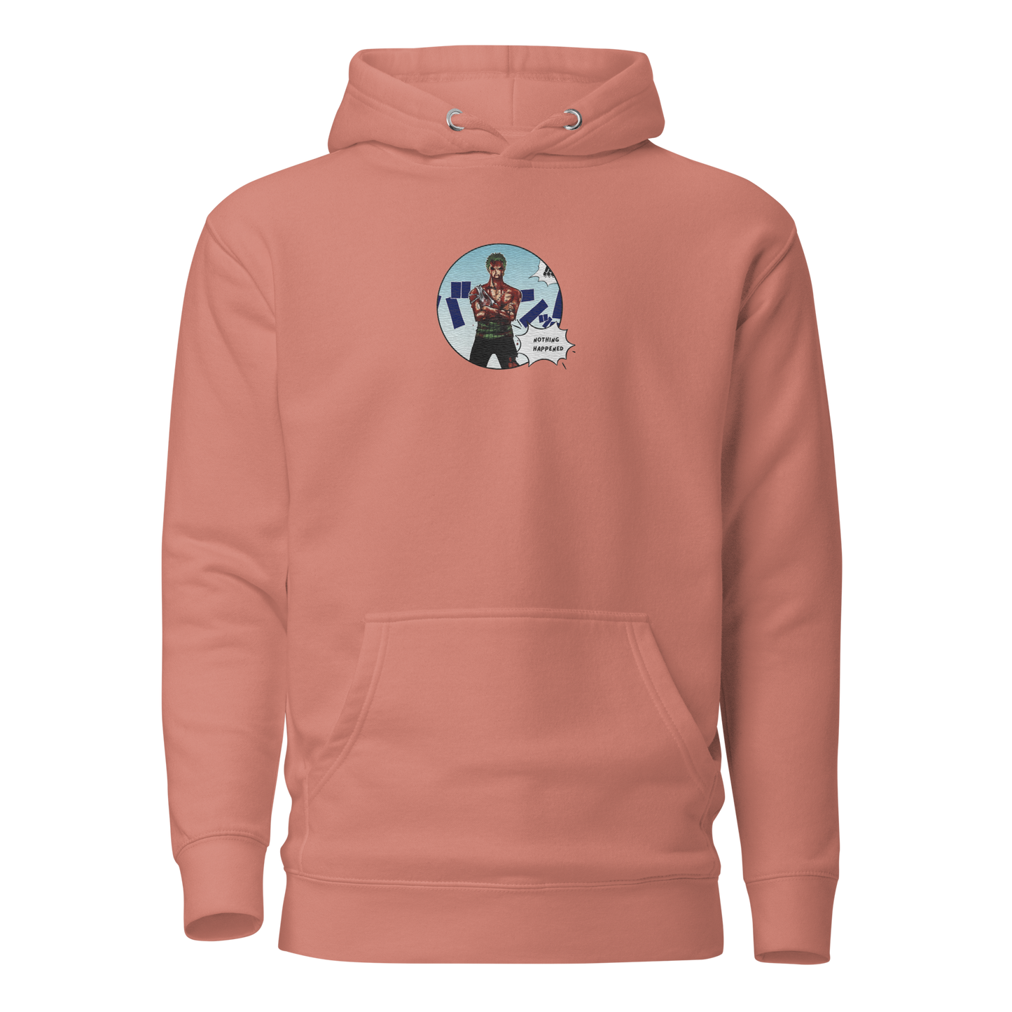 "Zoro x Nothing Happened" (Embroidered) | Unisex Hoodie