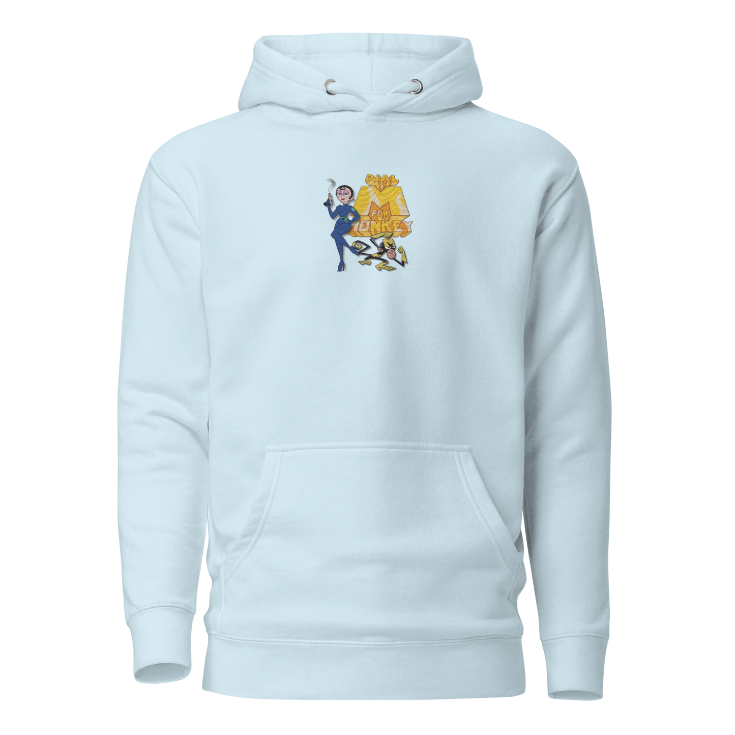 "M For Monkey" (Embroidered) | Unisex Hoodie