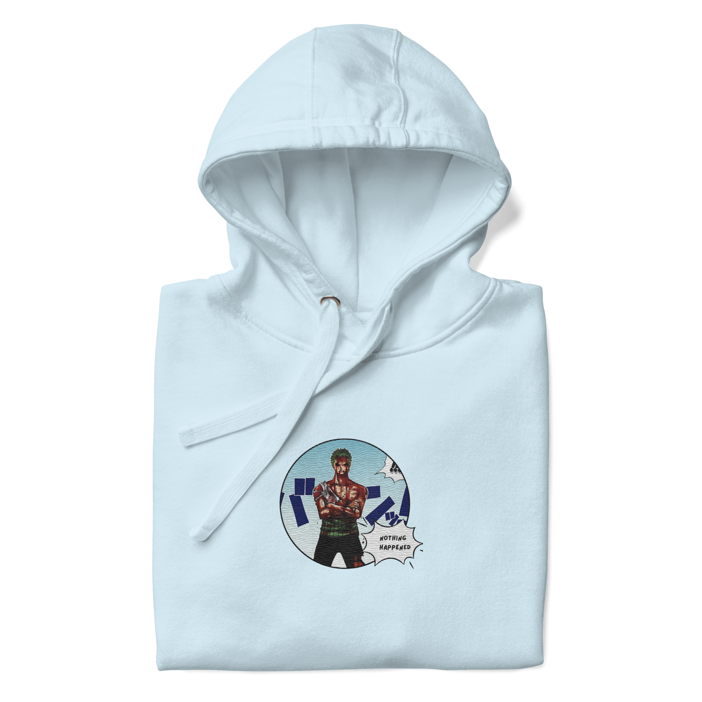"Zoro x Nothing Happened" (Embroidered) | Unisex Hoodie