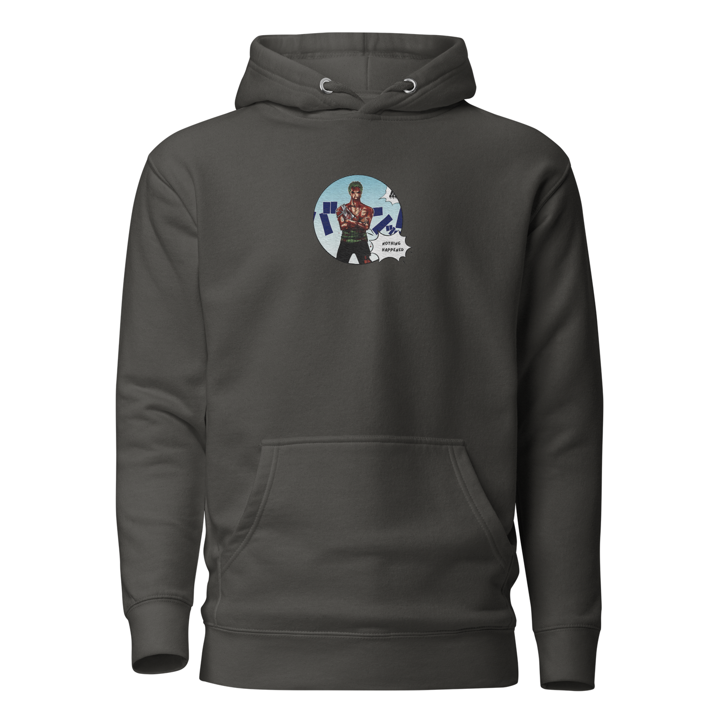 "Zoro x Nothing Happened" (Embroidered) | Unisex Hoodie