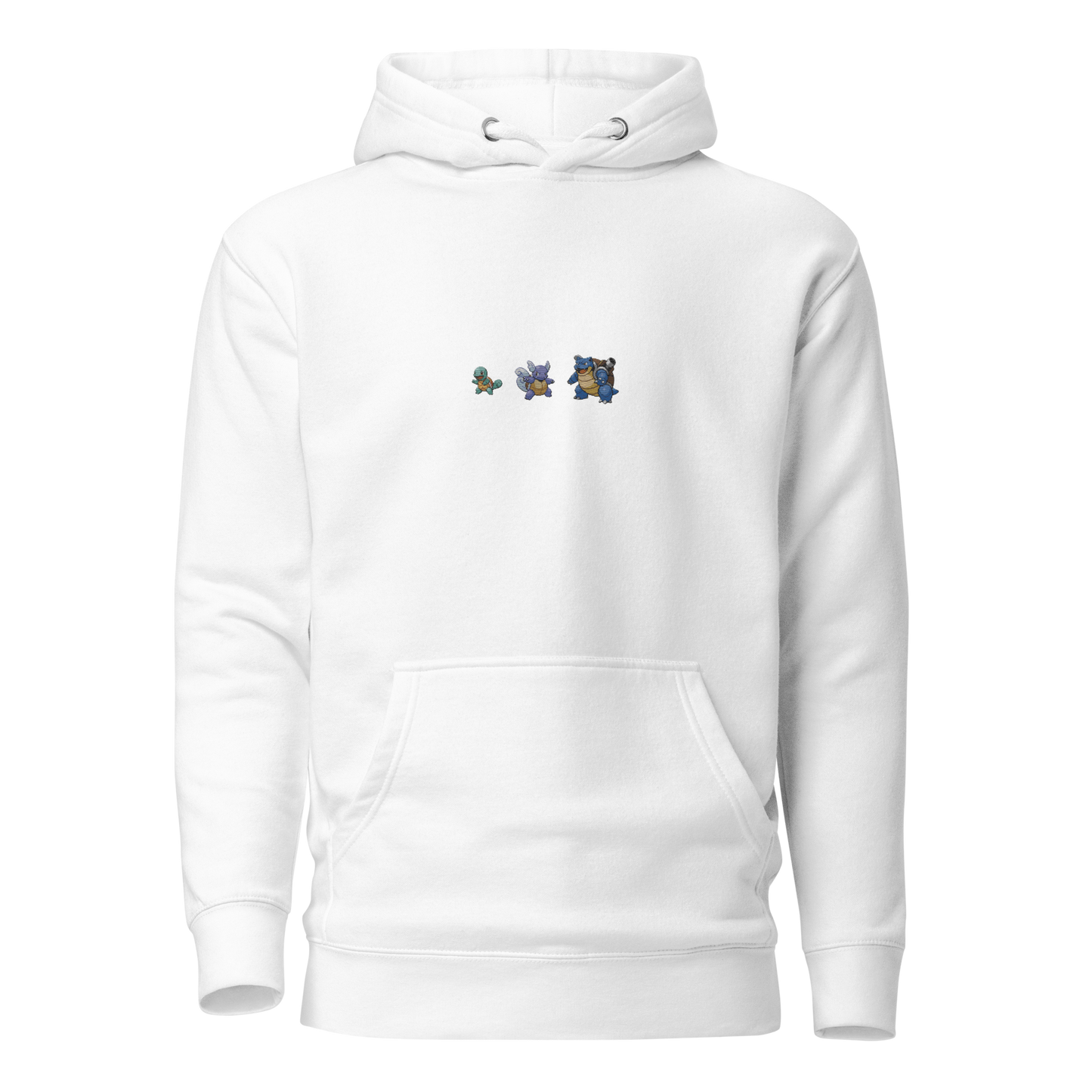 "Squirtle x Evolution" (Embroidered) | Unisex Hoodie