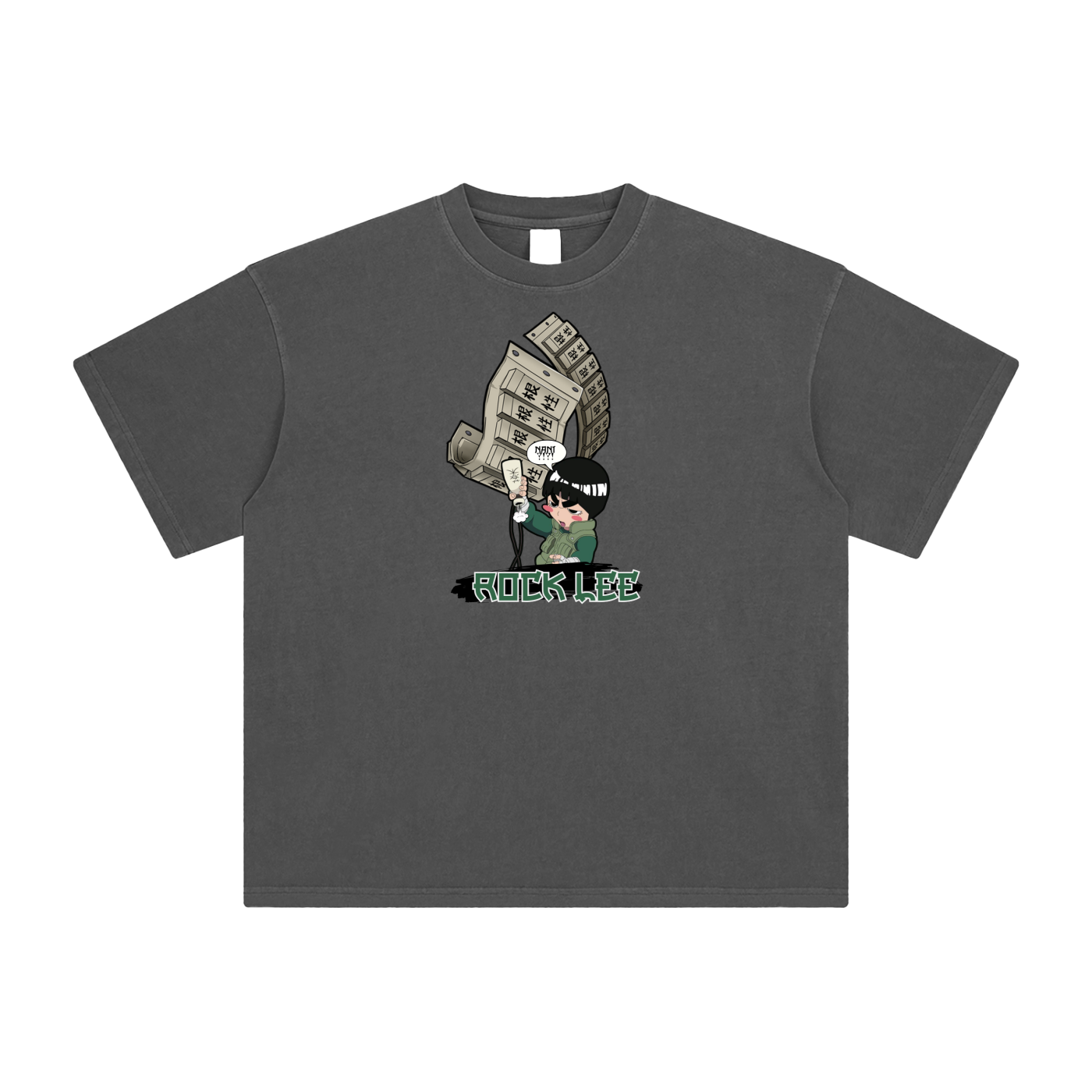 "Drunken Fist Rock Lee" | Enzyme Washed T-Shirt