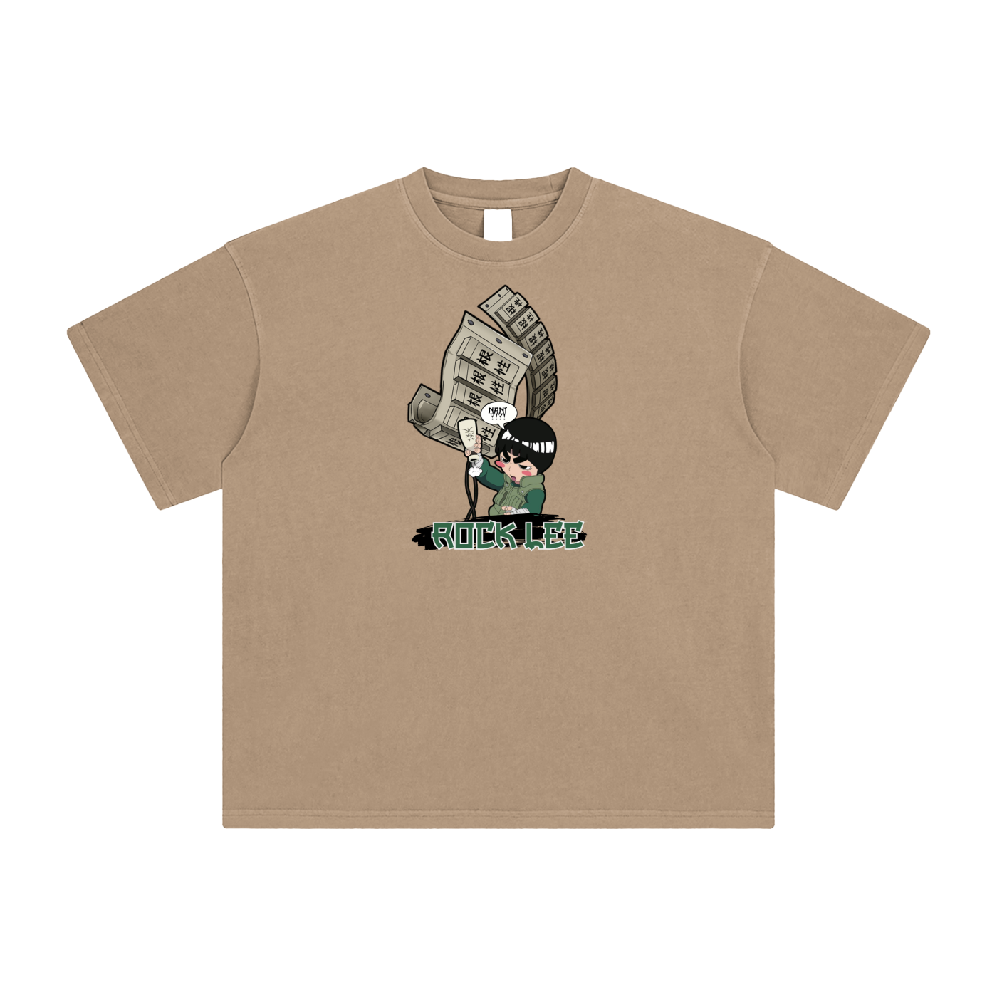 "Drunken Fist Rock Lee" | Enzyme Washed T-Shirt