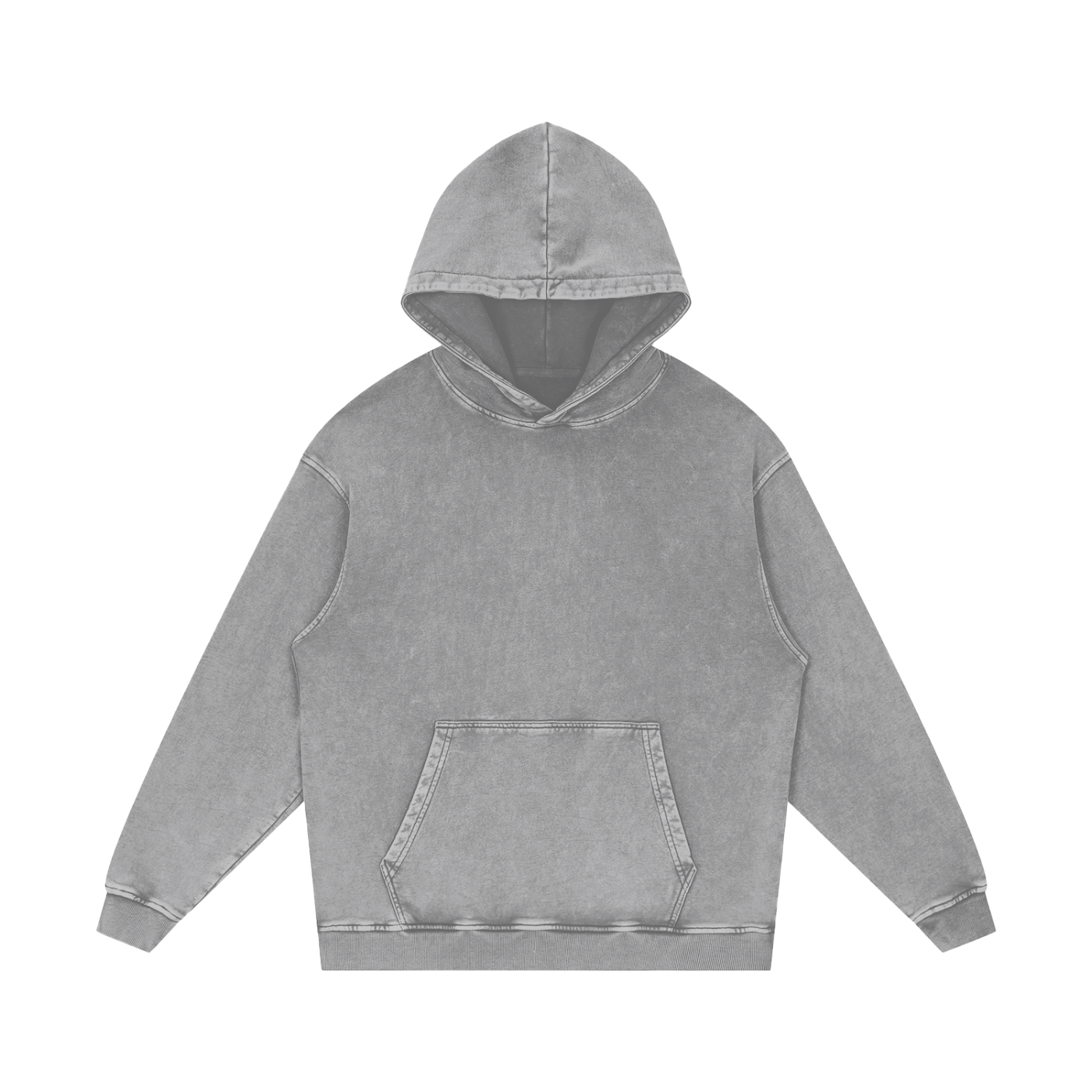 "Lil Demons x Upper Moons" | Snow Washed Loose Cotton Hoodie