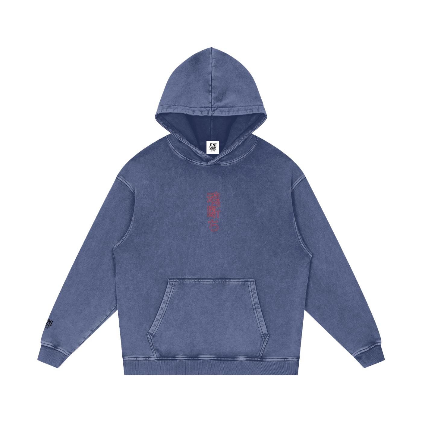 "Maki x Kill Zenin" | Snow Washed Loose Cotton Hoodie