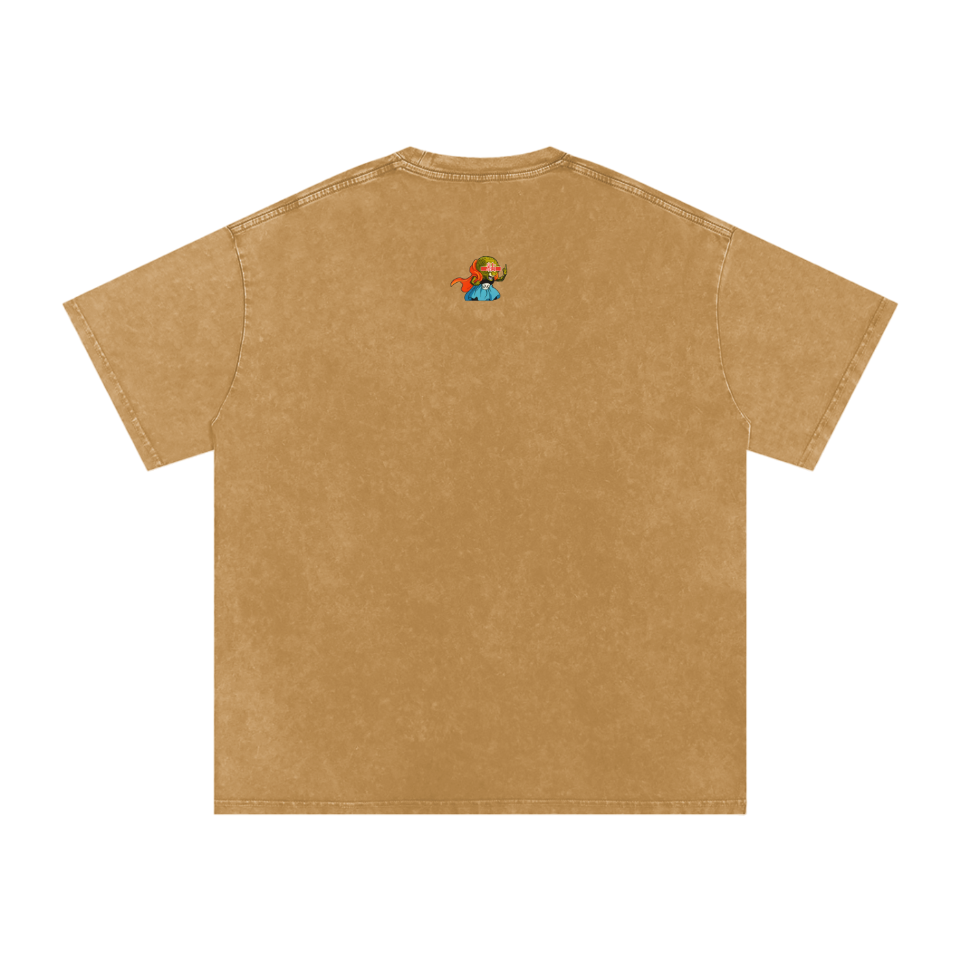 “Kid Buu x Candy Beam” (red trim) | Snow Washed Oversized Cotton T-Shirt