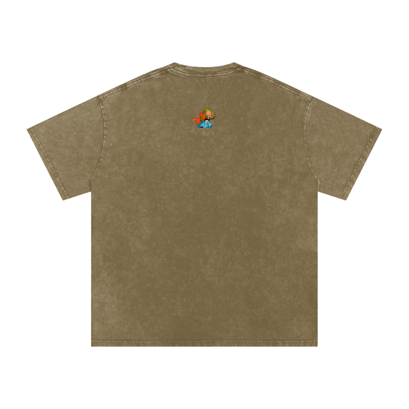 “Kid Buu x Candy Beam” (white trim) | Snow Washed Oversized Cotton T-Shirt