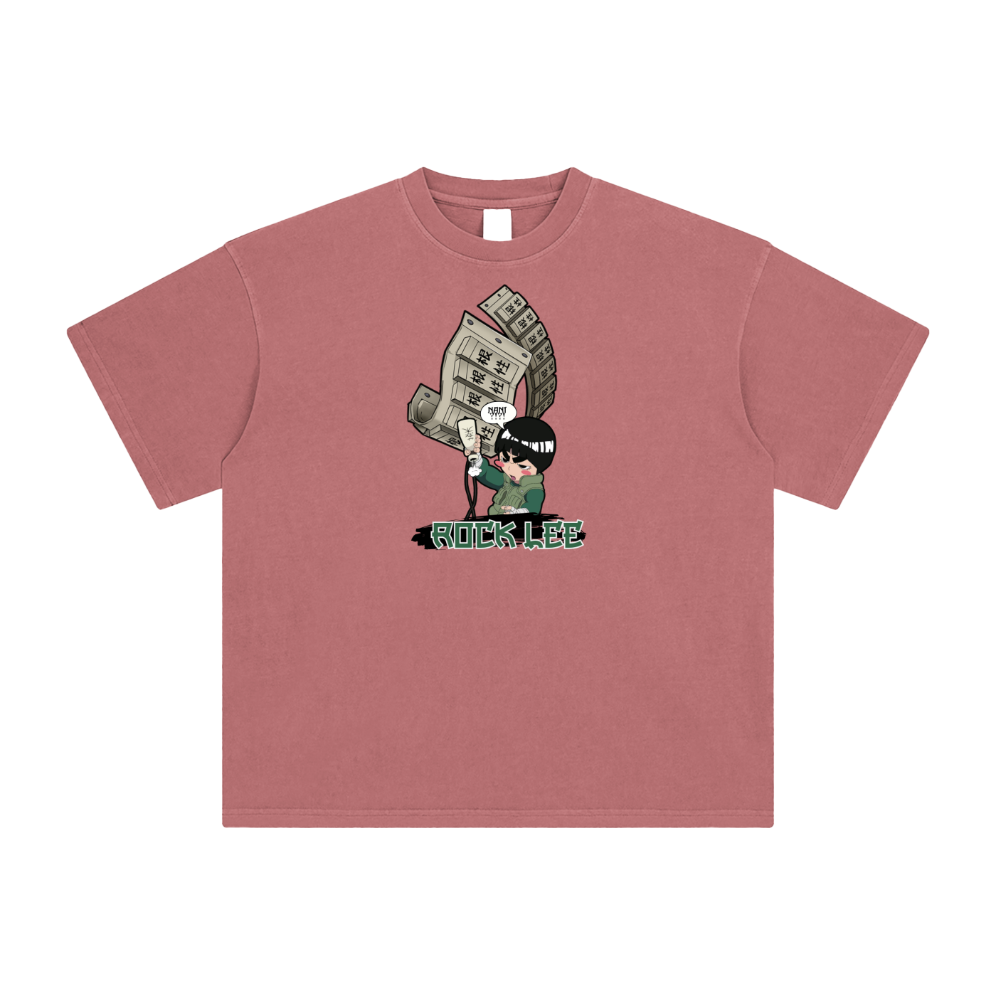 "Drunken Fist Rock Lee" | Enzyme Washed T-Shirt