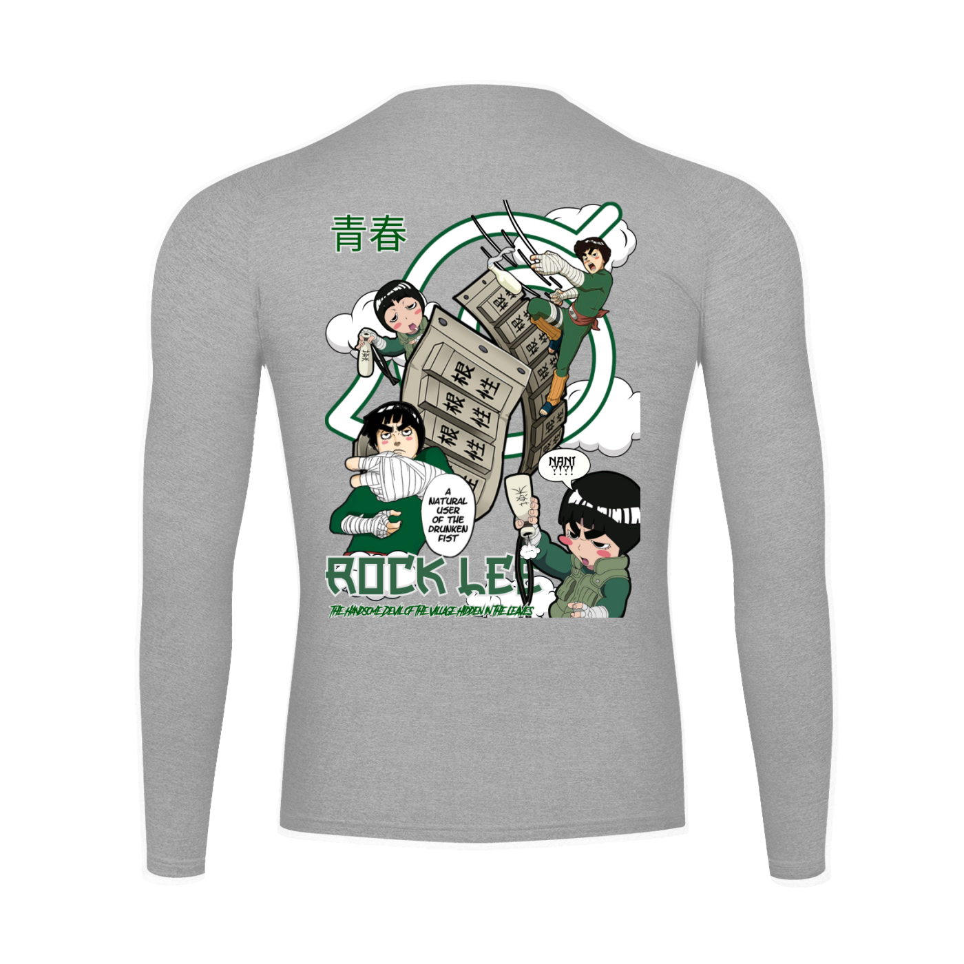 "Rock Lee x Drunken Fist" | Long Sleeve Gym T-Shirt