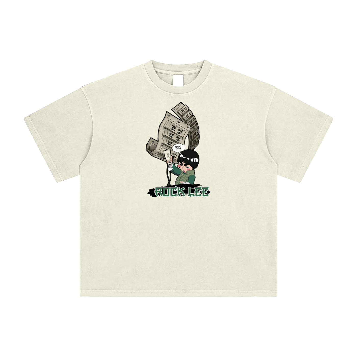 "Drunken Fist Rock Lee" | Enzyme Washed T-Shirt