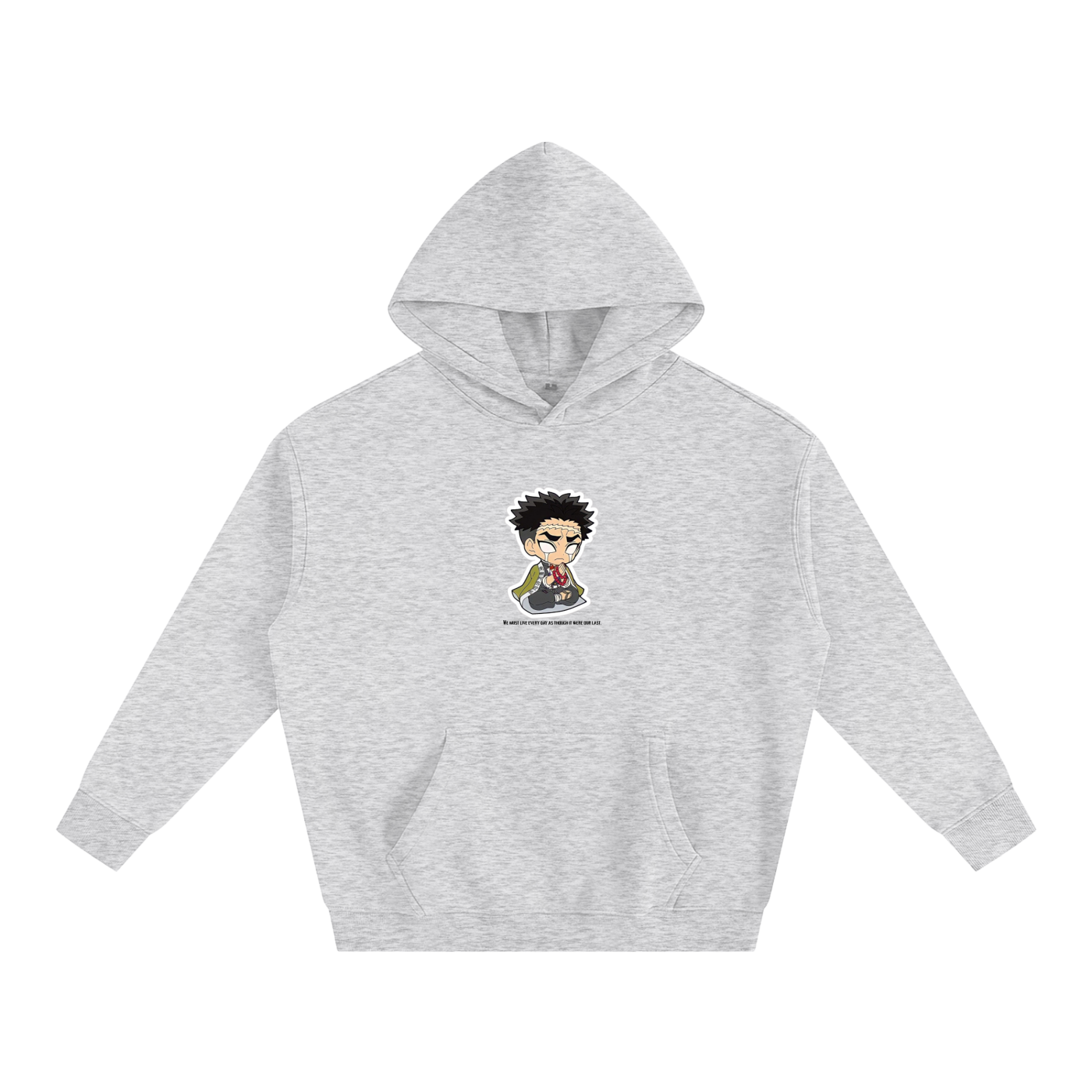 "Stone Hashira" | Oversize Fleeced Hoodie