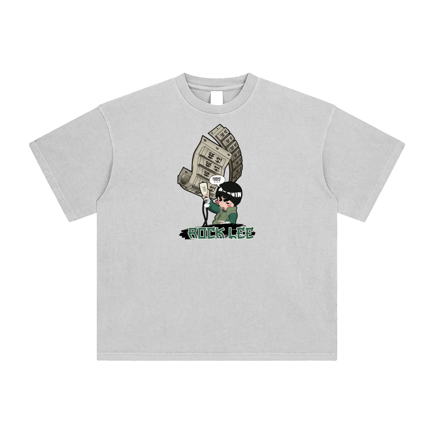 "Drunken Fist Rock Lee" | Enzyme Washed T-Shirt