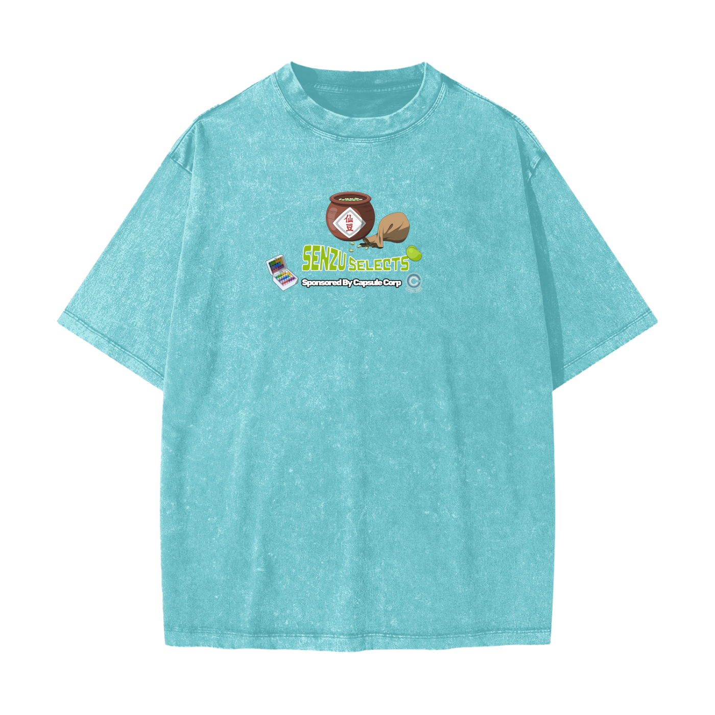 "Big Back Snacks x Senzu Selects" | Snow Washed T-Shirt