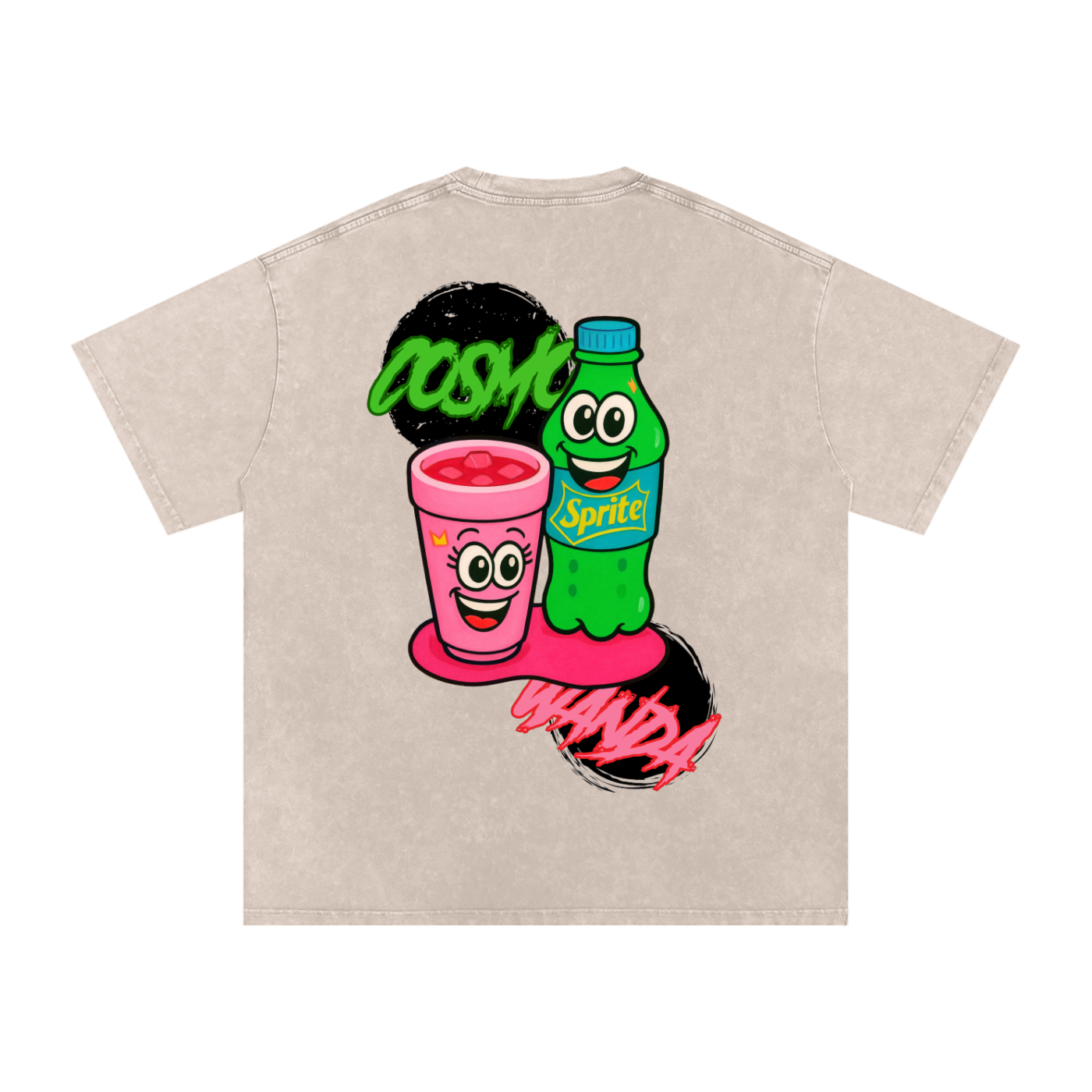 "Cosmo x Wanda" | Acid Wash Oversize T-Shirt