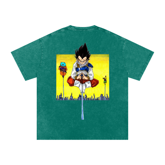 "Yardrat Vegeta" | Acid Wash Oversize T-Shirt