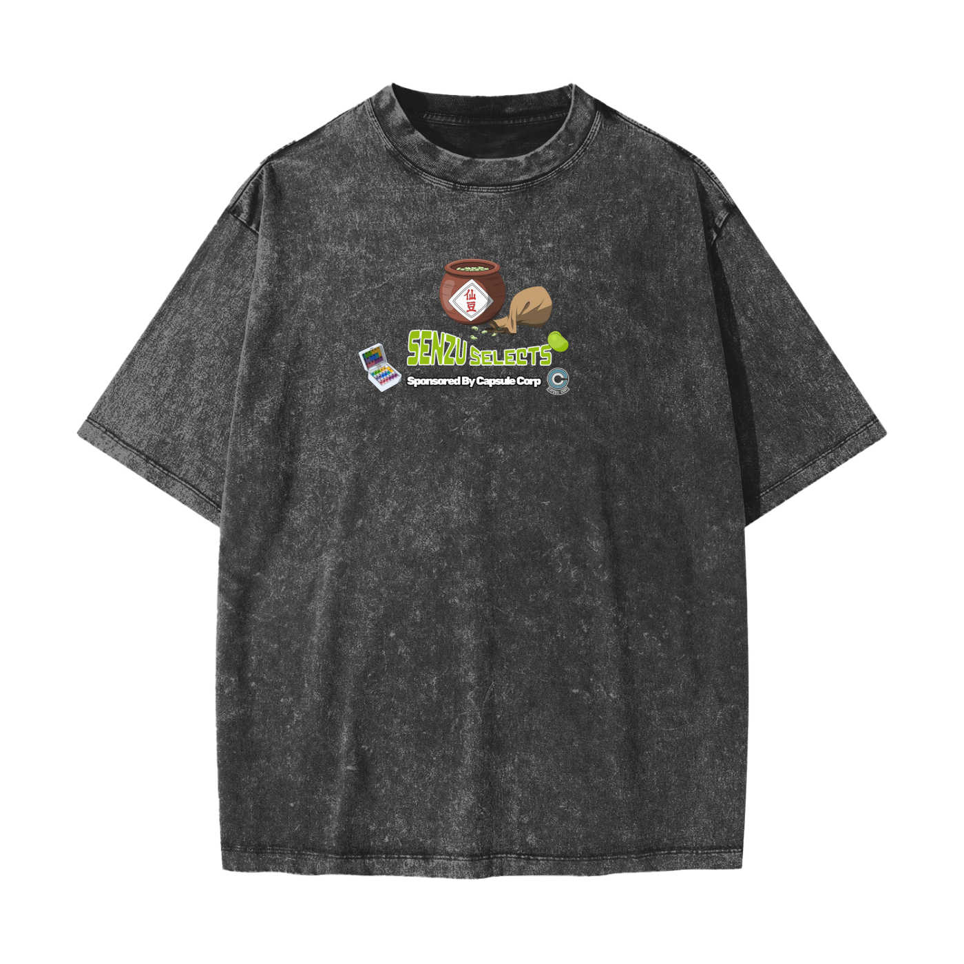 "Big Back Snacks x Senzu Selects" | Snow Washed T-Shirt