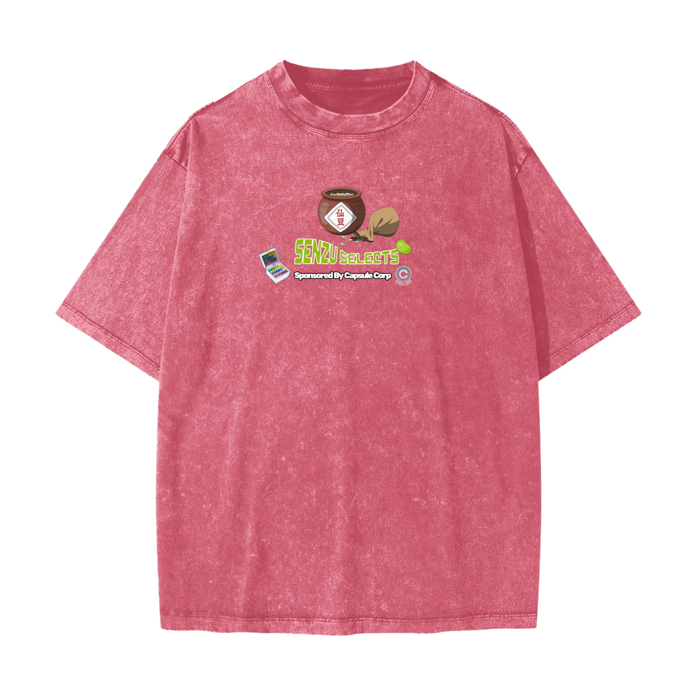 "Big Back Snacks x Senzu Selects" | Snow Washed T-Shirt