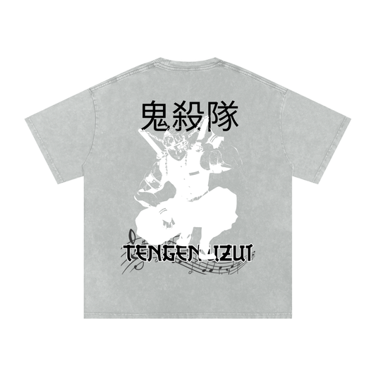 "Tengen Uzui" | Acid Wash Oversize T-Shirt