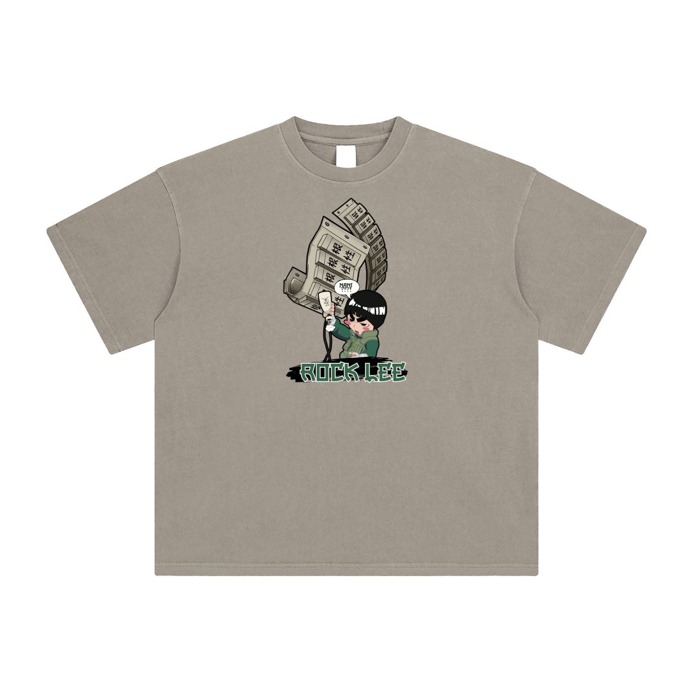 "Drunken Fist Rock Lee" | Enzyme Washed T-Shirt