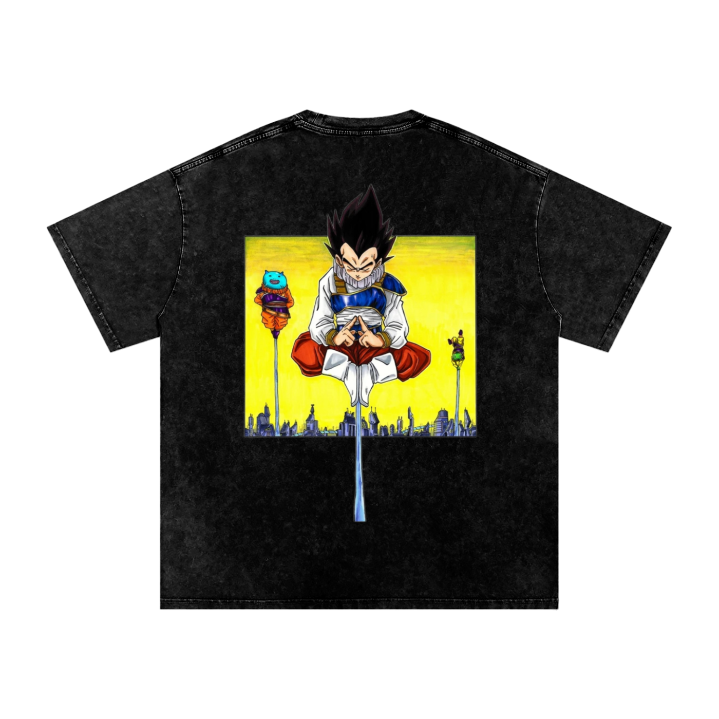 "Yardrat Vegeta" | Acid Wash Oversize T-Shirt