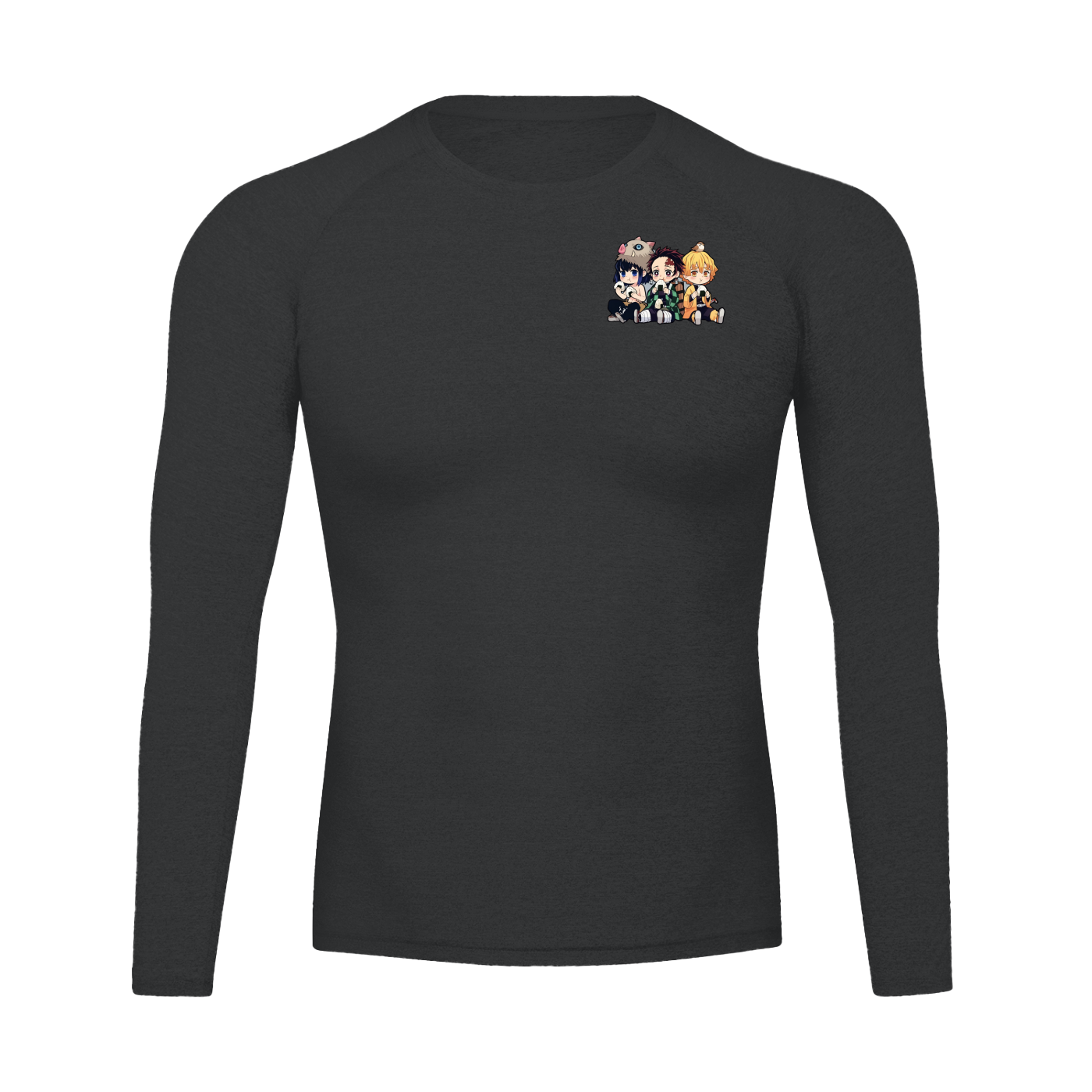 "Big Back Snacks x Demon Slayer" | Long Sleeve Gym T-Shirt