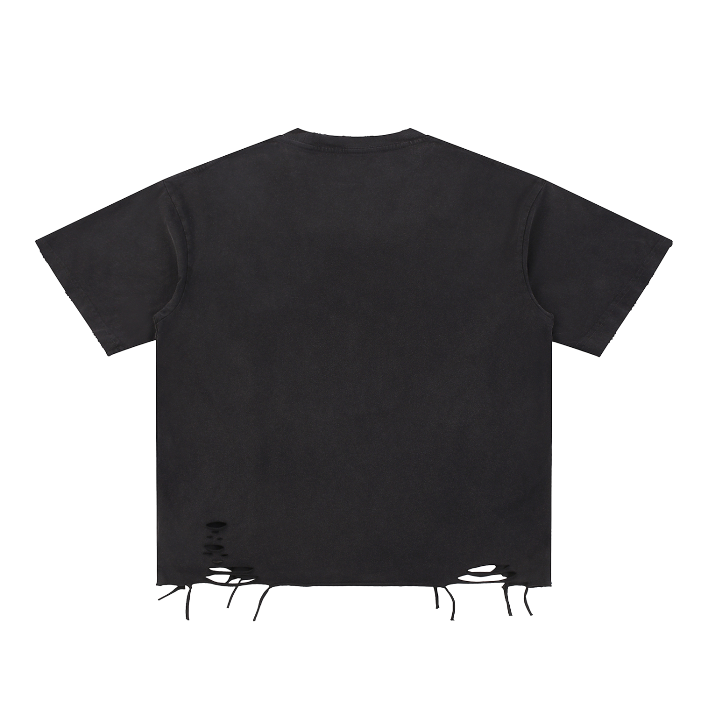 "Go Beyond x All Might" | Snow Washed Raw-Hem T-Shirt