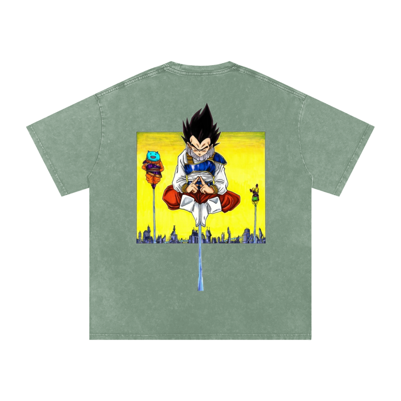 "Yardrat Vegeta" | Acid Wash Oversize T-Shirt