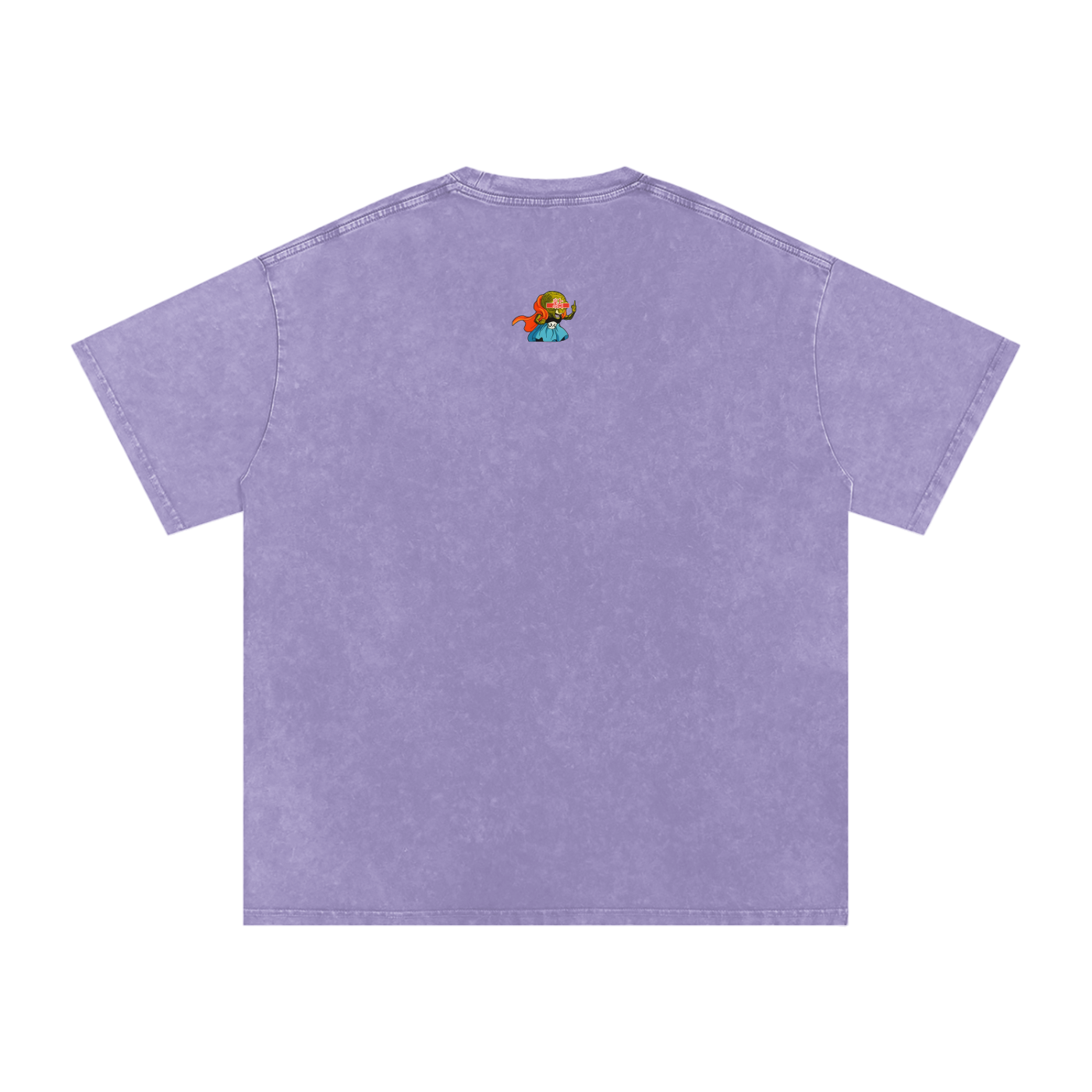 “Kid Buu x Candy Beam” (red trim) | Snow Washed Oversized Cotton T-Shirt