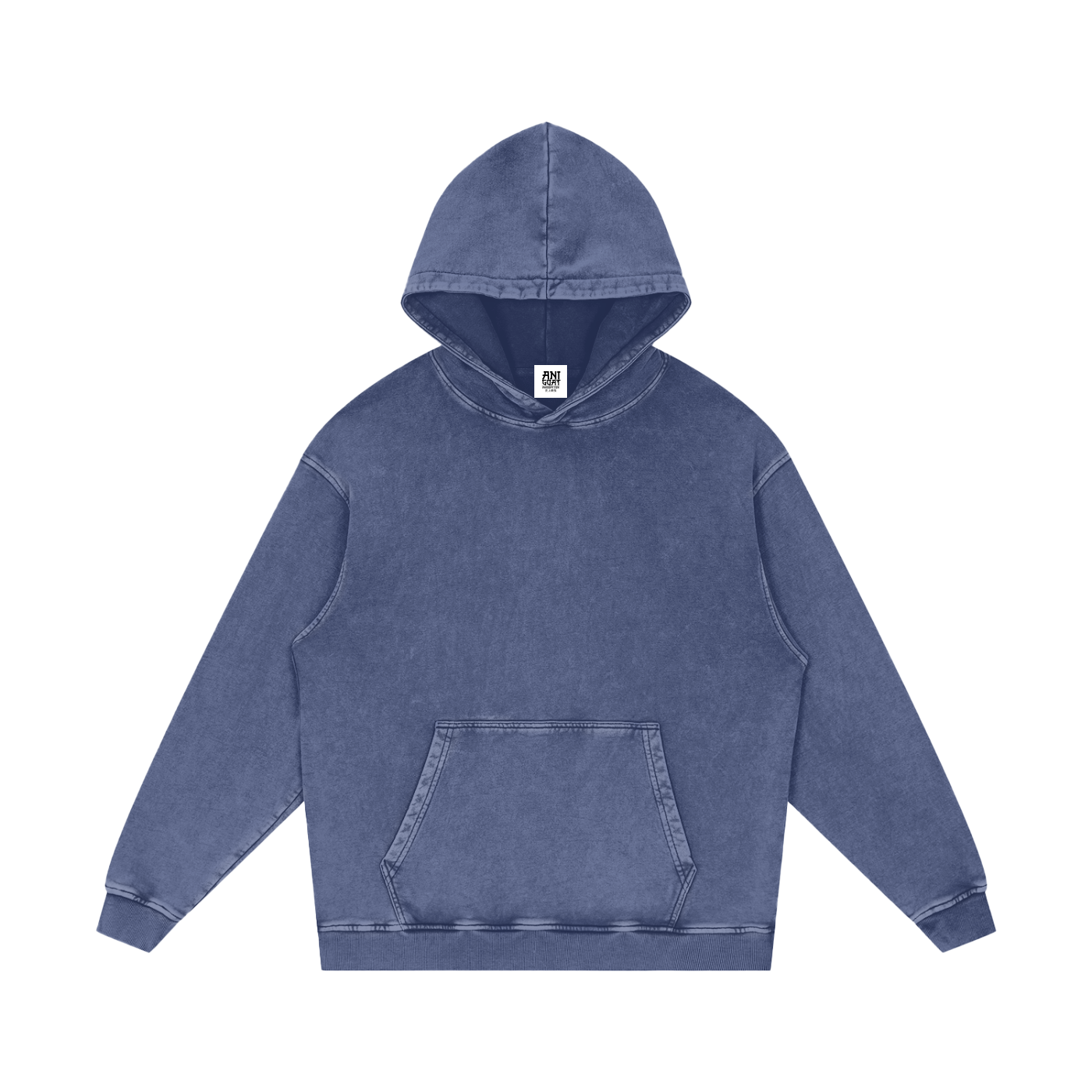 "Lil Demons x Upper Moons" | Snow Washed Loose Cotton Hoodie